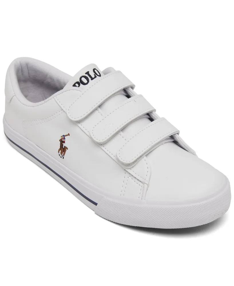 Polo Ralph Lauren Little Boys Easten Ii Ez Adjustable Strap Closure Casual Sneakers from Finish Line