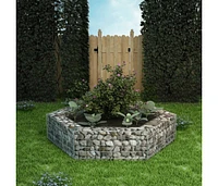 vidaXL Hexagonal Gabion Raised Bed 78.7"x68.1"x15.7"