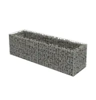 vidaXL Gabion Raised Bed Galvanized Steel 70.9"x19.7"x19.7"