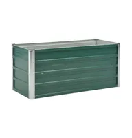 vidaXL Garden Raised Bed Galvanized Steel 39.4"x15.7"x17.7