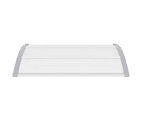 vidaXL Door Canopy Gray 47.2"x39.4" Pc