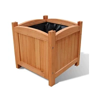 vidaXL Wooden Raised Bed 11.8" x 11.8" x 11.8" Set of 2