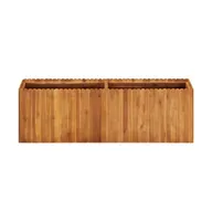 vidaXL Garden Raised Bed 59"x11.8"x19.6" Solid Acacia Wood