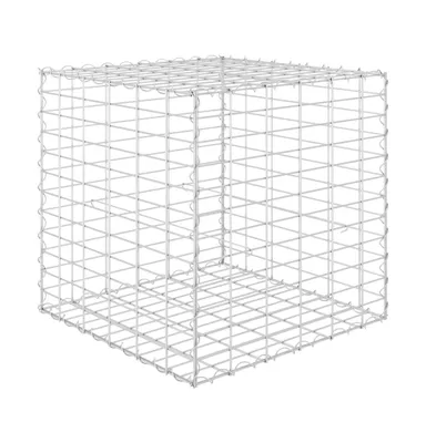 vidaXL Cube Gabion Raised Bed Steel Wire 23.6"x23.6"x23.6"