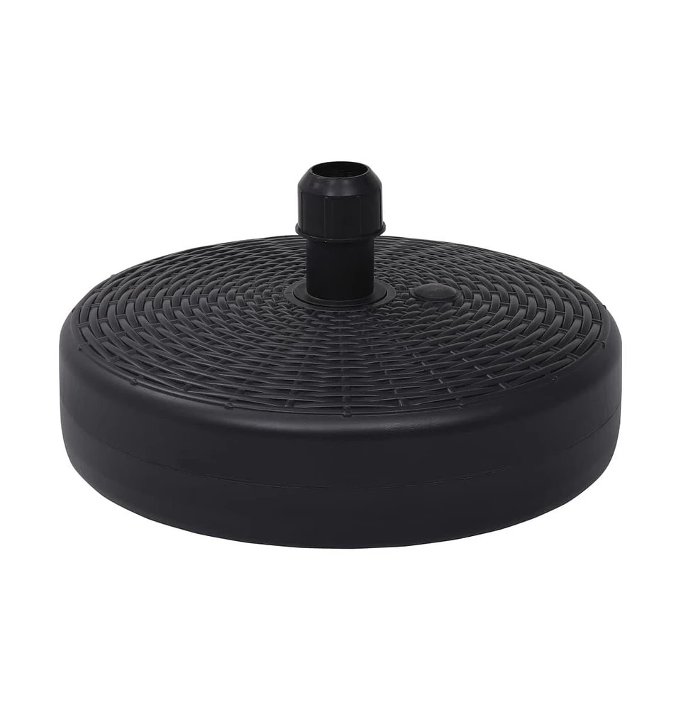 vidaXL Umbrella Base Sand/Water Filled 6.3 gal Black