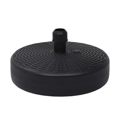 vidaXL Umbrella Base Sand/Water Filled 6.3 gal Black