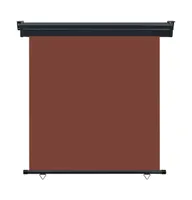 vidaXL Balcony Side Awning 63"x98.4" Brown