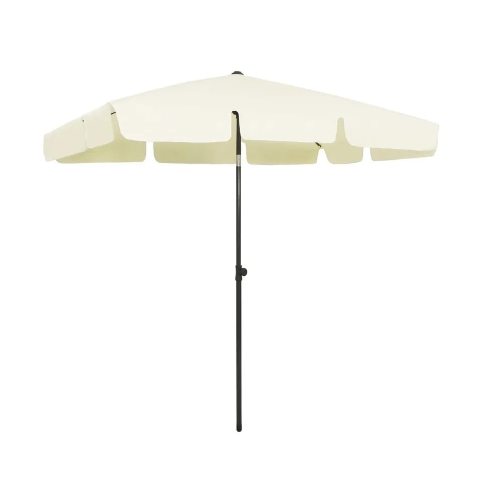 vidaXL Beach Umbrella Sand Yellow 78.7"x49.2"