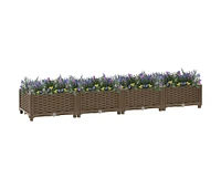 vidaXL Raised Bed 63"x15.7"x9.1" Polypropylene