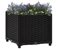 vidaXL Raised Bed 15.7"x15.7"x15" Polypropylene