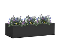 vidaXL Office Flower Box Anthracite 35.4"x15.7"x9.1" Steel