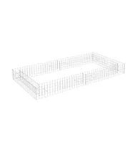 vidaXL Gabion Raised Bed Galvanized Steel 78.7"x39.4"x7.9"