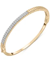 Audrey by Aurate Diamond Textured Bangle Bracelet (1/2 ct. t.w.) in Gold Vermeil, Created for Macy's