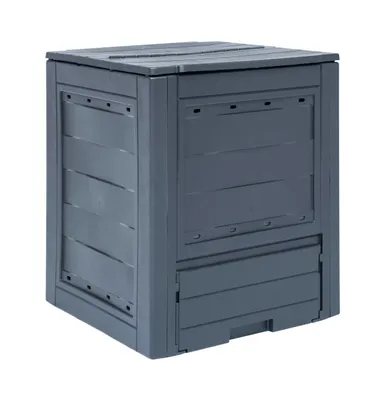 Garden Composter Gray 23.6"x23.6"x28.7" 68.7 gal