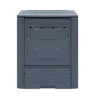 vidaXL Garden Composters pcs Gray 23.6"x23.6"x28.7" gal