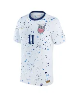 Big Boys and Girls Nike Sophia Smith White Uswnt 2023 Home Replica Jersey