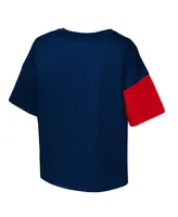 Big Girls Red, Blue Uswnt Power Up T-shirt