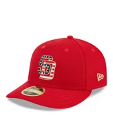 Men's New Era Red San Diego Padres Fourth of July Low Profile 59FIFTY Fitted Hat