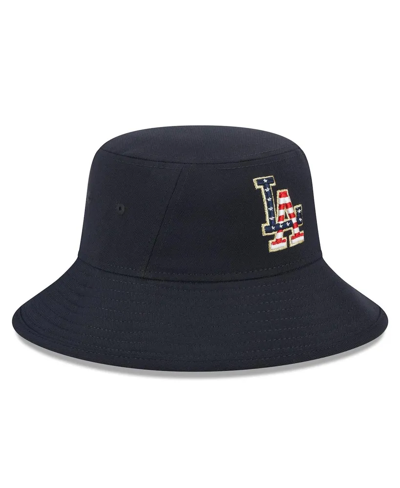 Men's New Era Navy Los Angeles Dodgers 2023 Fourth of July Bucket Hat