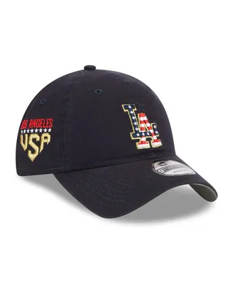 Men's New Era Navy Los Angeles Dodgers 2023 Fourth of July 9TWENTY Adjustable Hat