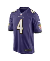 Men's Nike Zay Flowers Purple Baltimore Ravens 2023 Nfl Draft First Round Pick Game Jersey