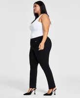 I.n.c. International Concepts Plus Bengaline Skinny Pants, Created for Macy's