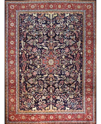 Bb Rugs One of a Kind Sarouk 9'5" x 13' Area Rug