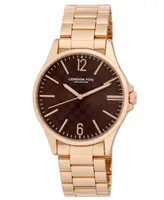 London Fog Women's Quartz Aberdeen Rose Gold-Tone Alloy Watch 40mm