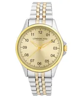 London Fog Women's Quartz Dundee Reader Two-Tone Alloy Watch 40mm - Two