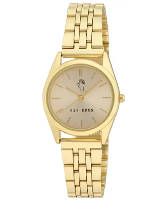 Rae Dunn Women's Chloe Gold-Tone Alloy Watch 30mm