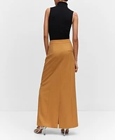 Mango Women's Long Flared Skirt