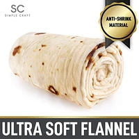 Zulay Kitchen Tortilla Giant Tortilla Throw Blanket for Adults and Kids 60 inch
