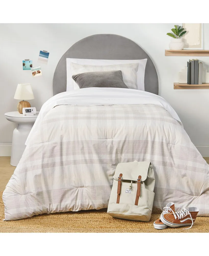 Nate Home by Nate Berkus Glen Plaid 2 Piece Comforter Set - Twin, Ivory