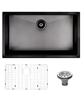 Simplie Fun 30 L X 18 W Undermount Kitchen Sink With Sink Grid