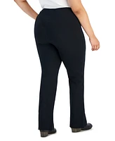 Style & Co Plus High-Rise Bootcut Ponte Pants, Created for Macy's