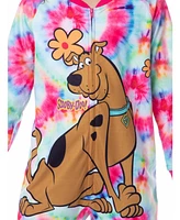 Scooby-Doo Girls Tie-Dye Flower Power Union Suit Footless Sleep Pajama