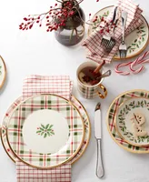 Lenox Holiday Plaid 12-Piece Dinnerware Set, Service for 4