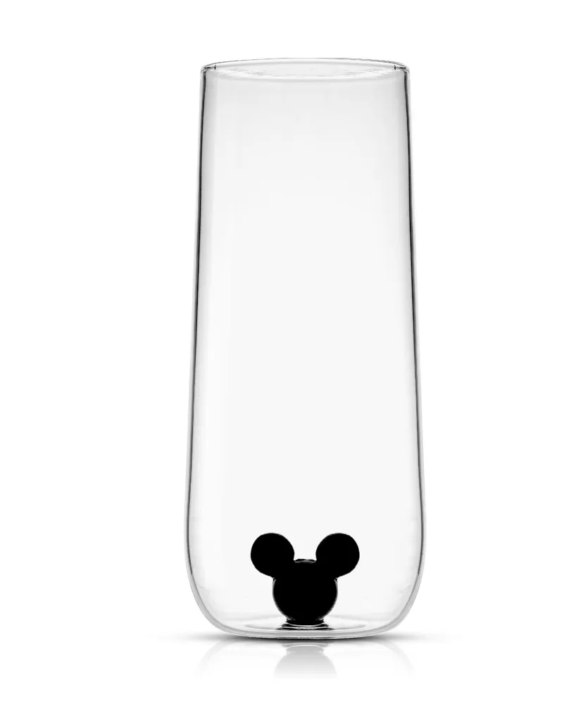 JoyJolt Mickey & Minnie Icon Tall Drinking Glass, Set of 2