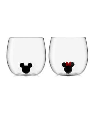 Mickey Minnie Icon Short Drinking Glass, Set of 2