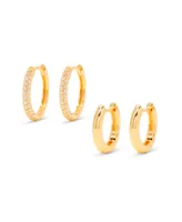 brook & york "14k Gold" Cecile Cubic Zirconia Earring Set, 4 Piece