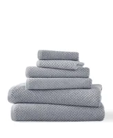 Blue Loom Lilly Cotton and Rayon from Bamboo 6 Piece Towel Set