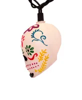 Kurt Adler Ul 10-Light Day of the Dead Skull Light Set