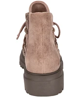 Bella Vita Women's Xandy Lace-Up Side Zip Ankle Booties