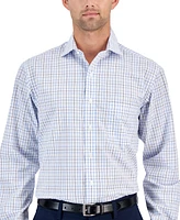 Club Room Men's Regular-Fit Plaid Dress Shirt, Created for Macy's