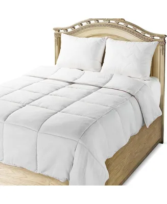 Mastertex Millgram Collection Down Alternative King Bed Comforter- White