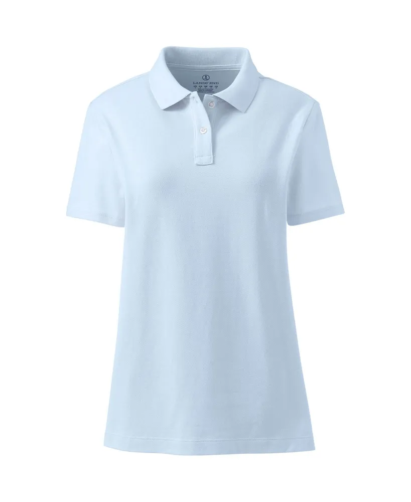 Lands' End Women's Short Sleeve Feminine Fit Mesh Polo Shirt