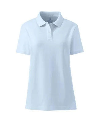 Lands' End Women's School Uniform Short Sleeve Feminine Fit Mesh Polo Shirt