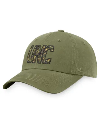 Men's Top of the World Olive North Carolina Tar Heels Oht Military-Inspired Appreciation Unit Adjustable Hat