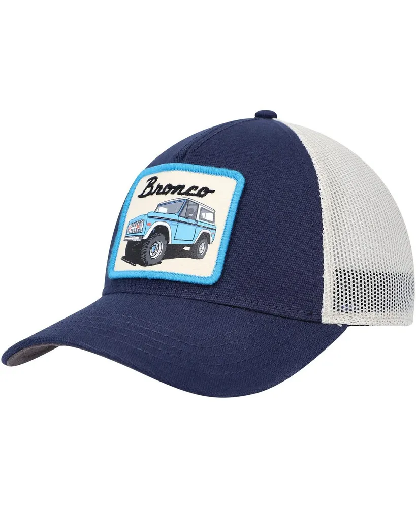 Men's American Needle Navy Bronco Valin Trucker Snapback Hat