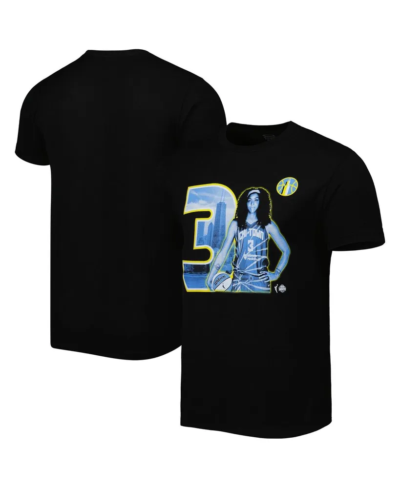 Stadium Essentials Men's and Women's Stadium Essentials Candace Parker  Black Chicago Sky Player Skyline T-shirt